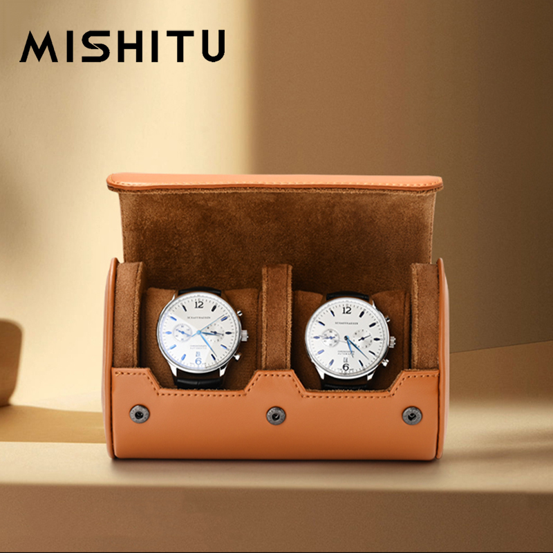 Jewelry And Watches Box - MISHITU 1/2/3-Slot Horloge Opslag Roll Reistas