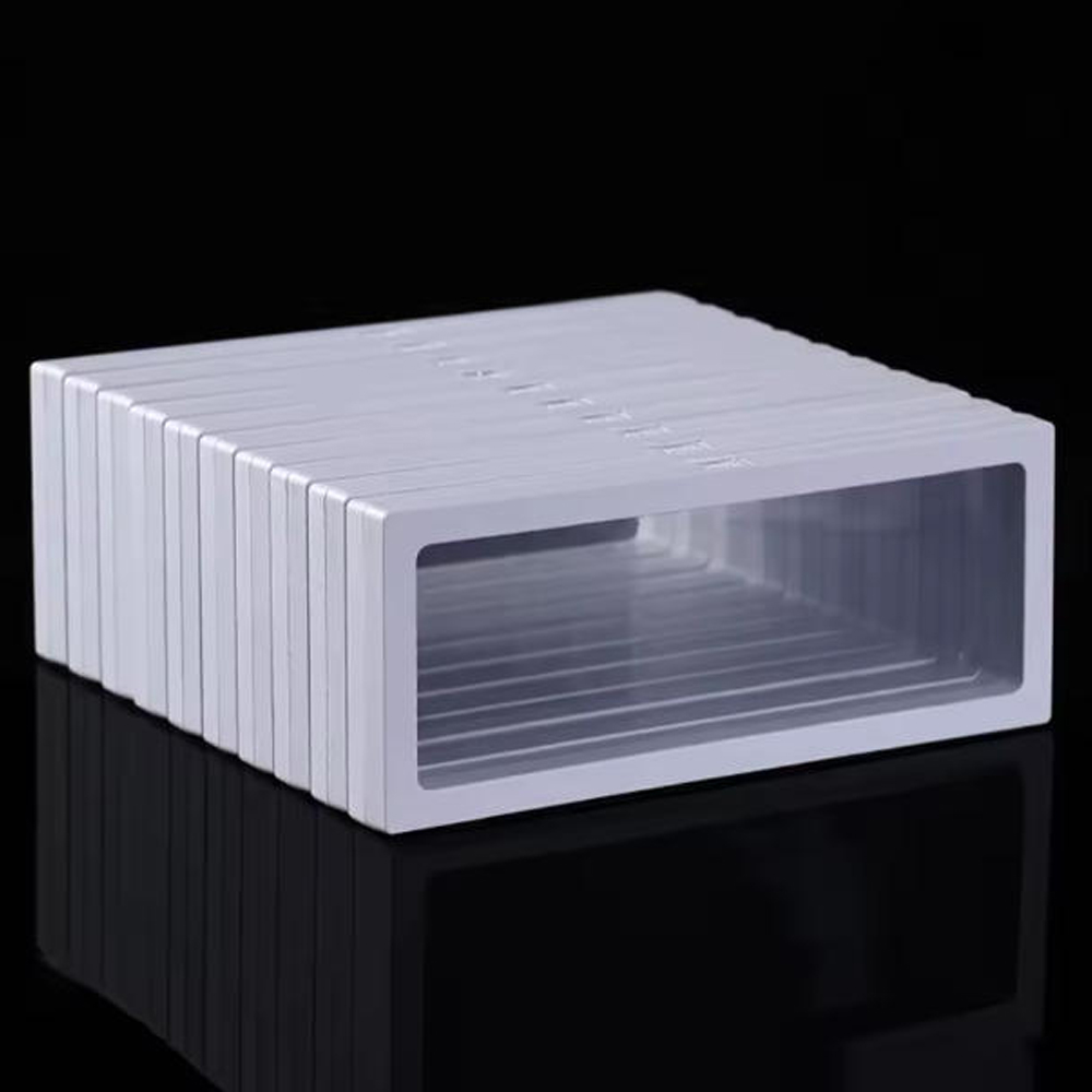 Jewelry And Watches Box - Wit 10 stuks, Transparant zwevend displayrek,
