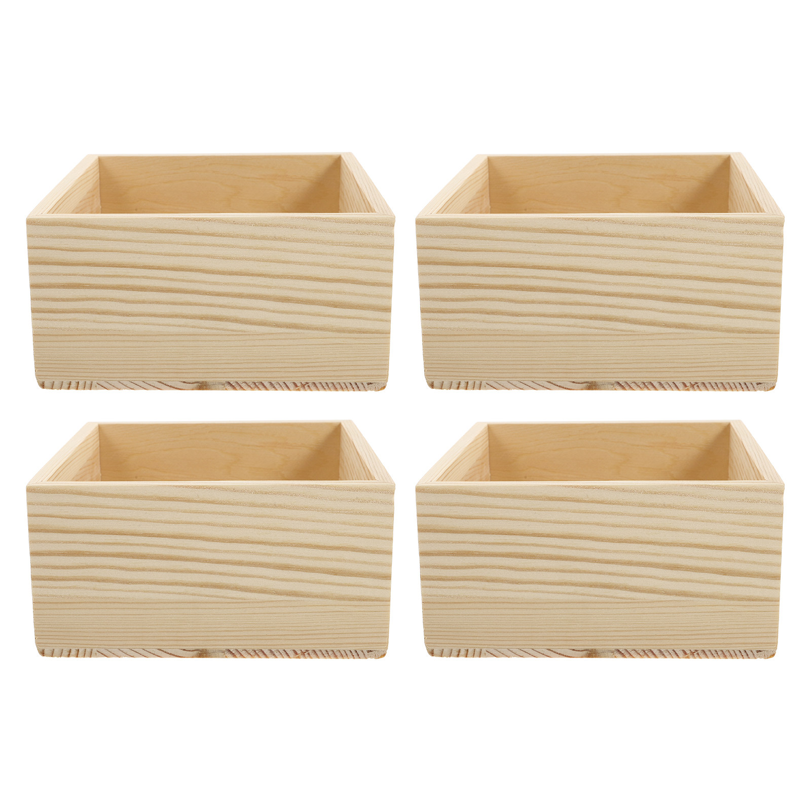 Jewelry Box That Holds Watches - 4-delige set van natuurlijke massief houten