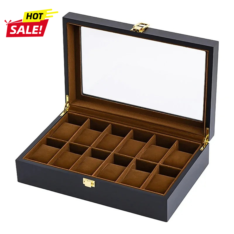 Jewelry Box That Holds Watches - HOT Handgemaakte luxe houten 6/10/12 roosters