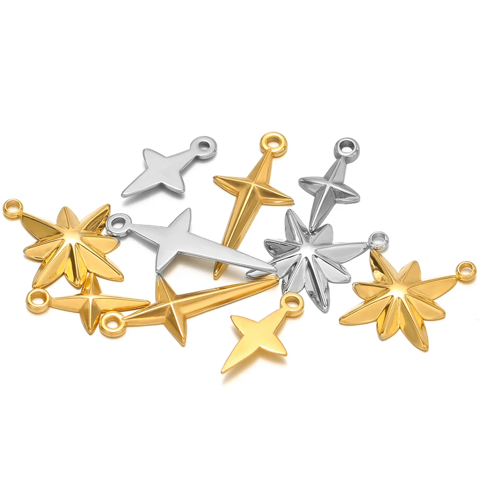 Moon Star Earrings - 5 stuks hoge kwaliteit roestvrij staal