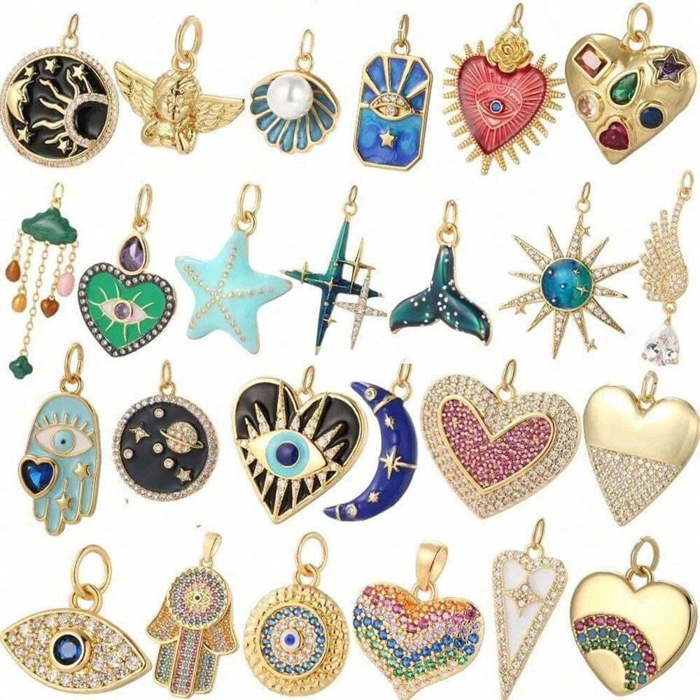 1PC koperen zirkoon vergulde h - Moon Star Earrings recensie en prijs
