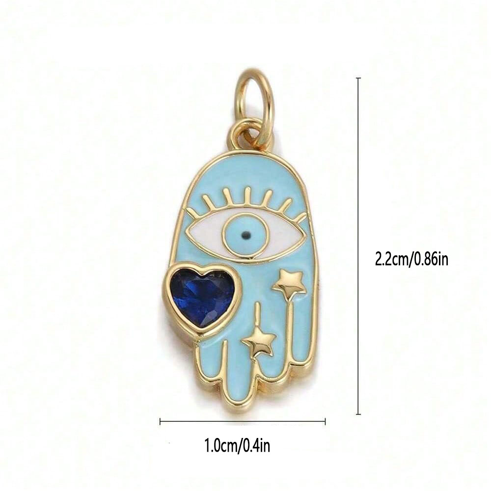 1PC koperen zirkoon vergulde h - Moon Star Earrings recensie en prijs