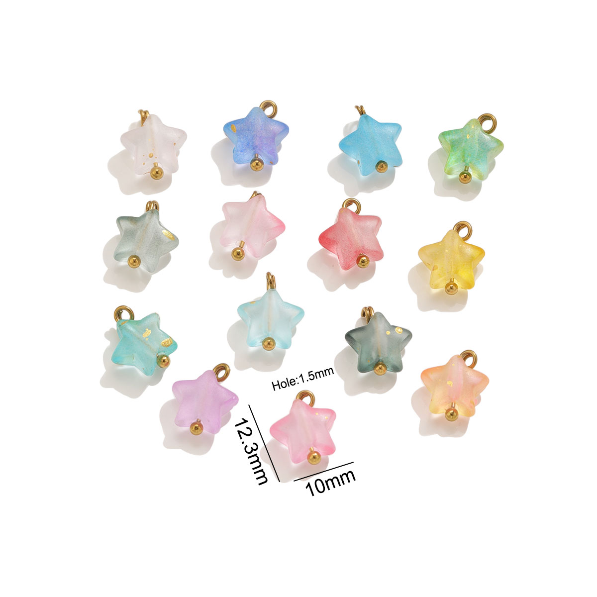 12 stuks mini gemengde kleur a - Moon Star Earrings recensie en prijs