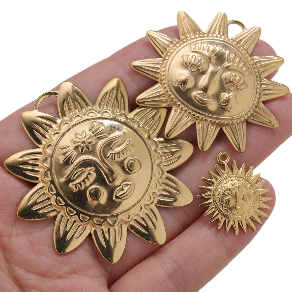 5 stuks PVD gouden bedels roes - Moon Star Earrings recensie en prijs