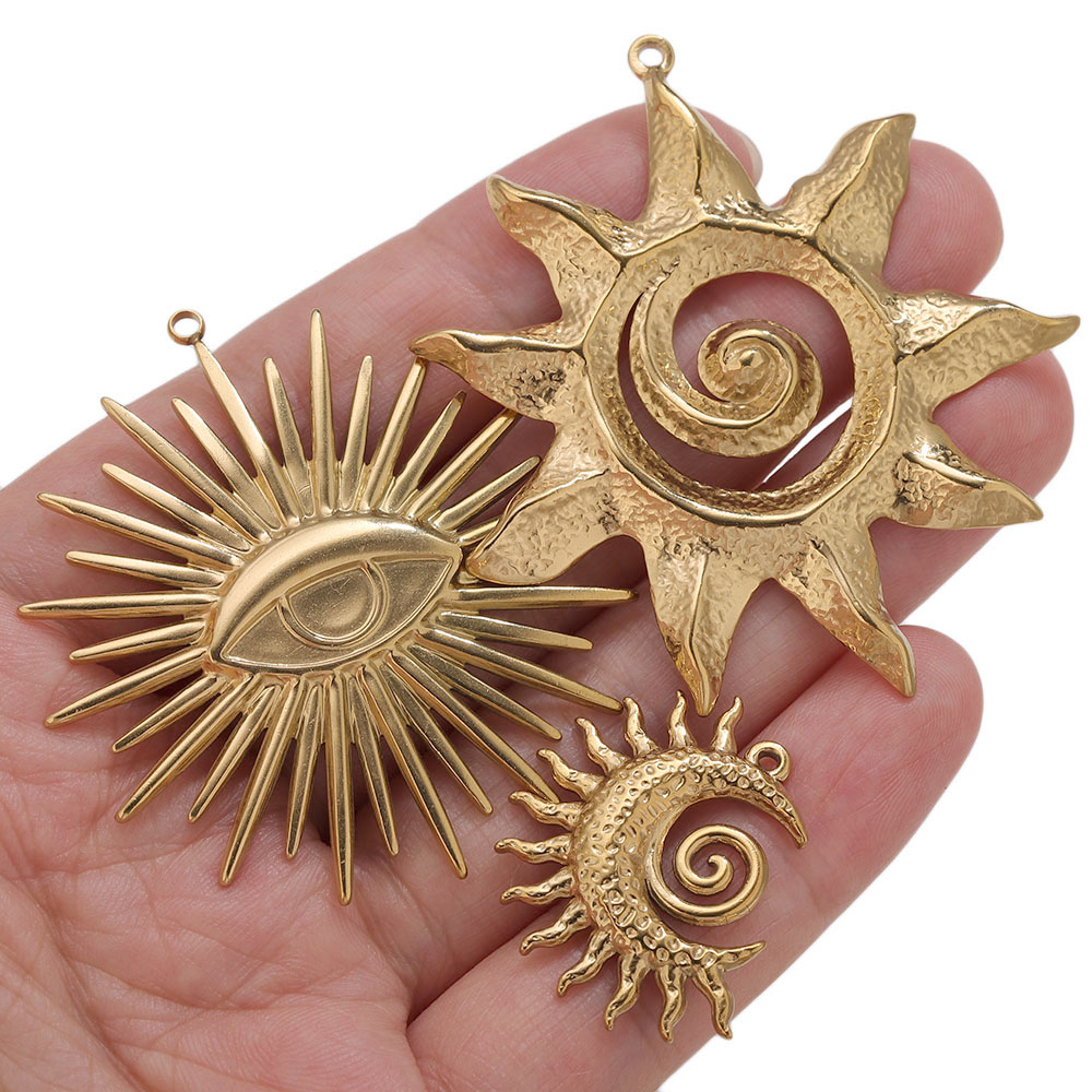 5 stuks PVD gouden bedels roes - Moon Star Earrings recensie en prijs