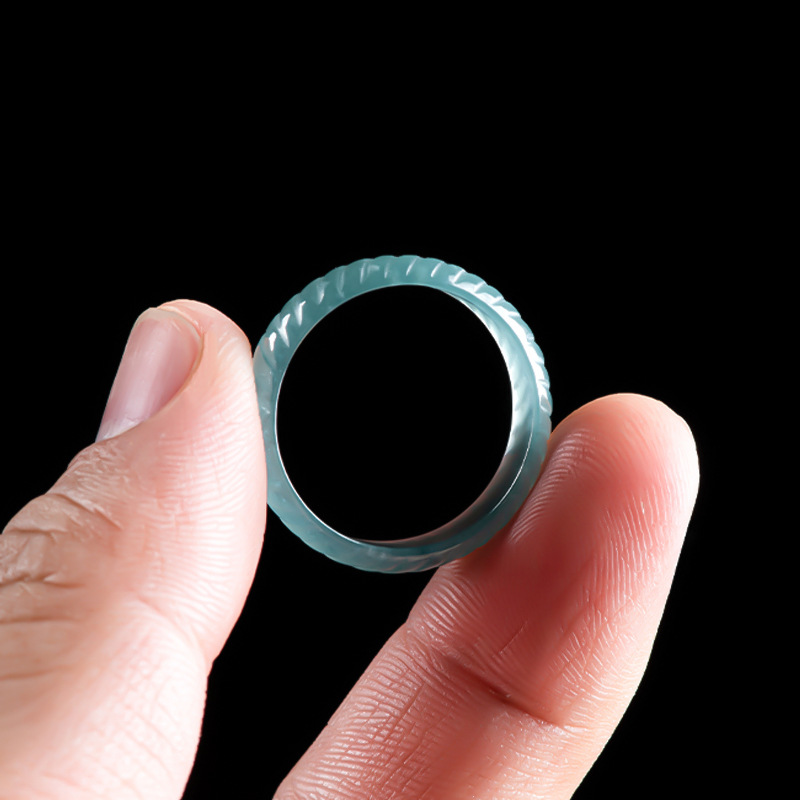 Blauwe echte Birmese Jadeiet r - The Jewelry & Watches recensie en prijs