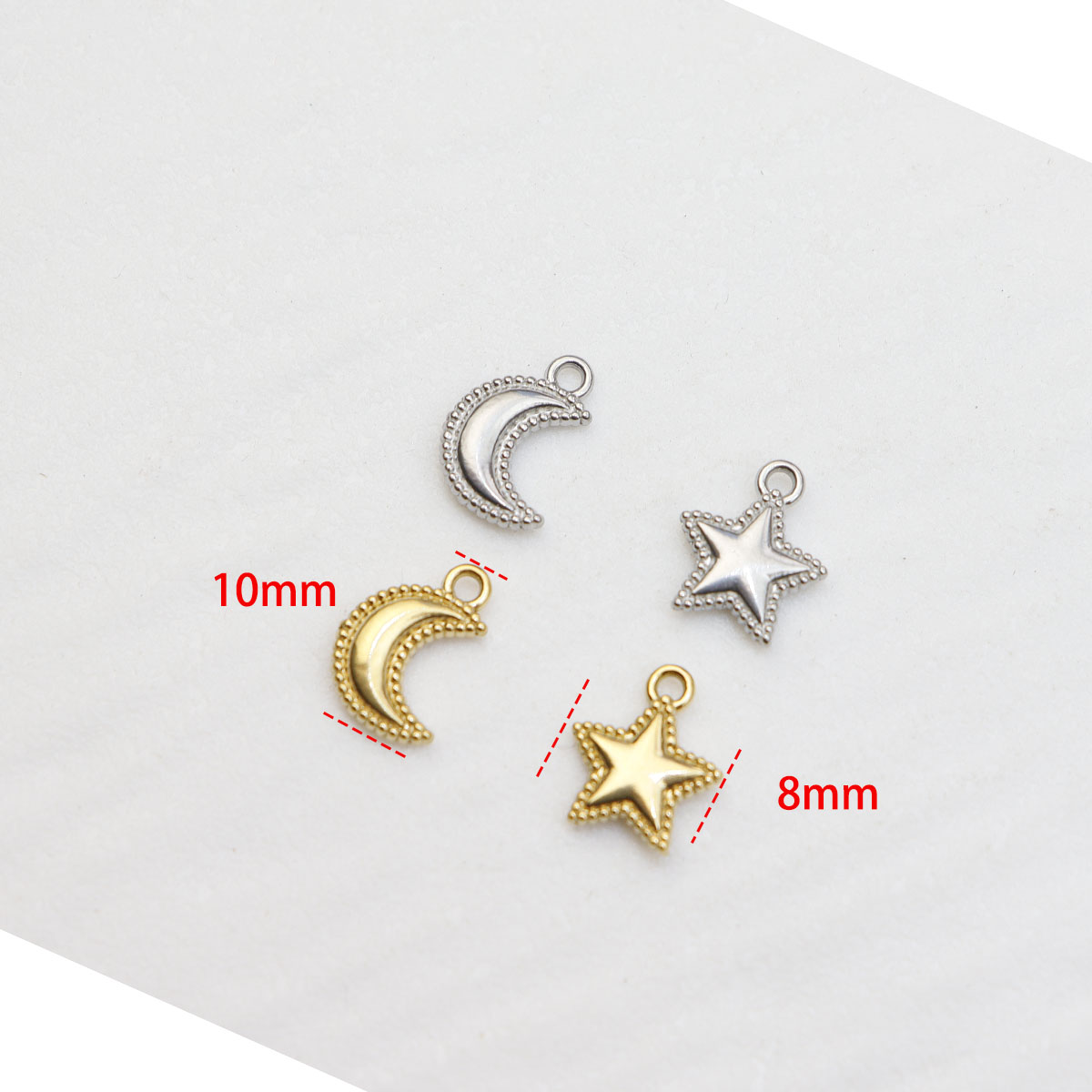 5 stuks gieten roestvrij staal - Moon Star Earrings recensie en prijs